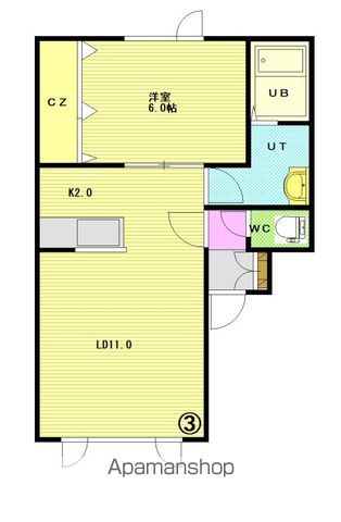 Ｇｒａｍｐｉａ－６２２103間取図