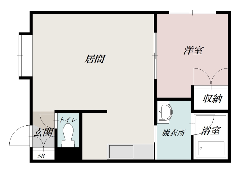 コンフォール・ポピー101間取図