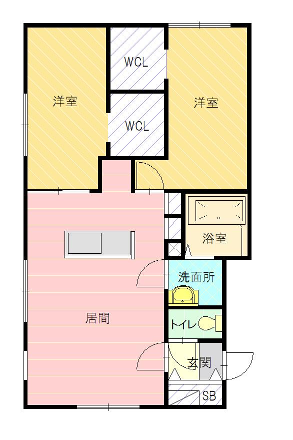 ノルフィーノ・プリモ2E間取図
