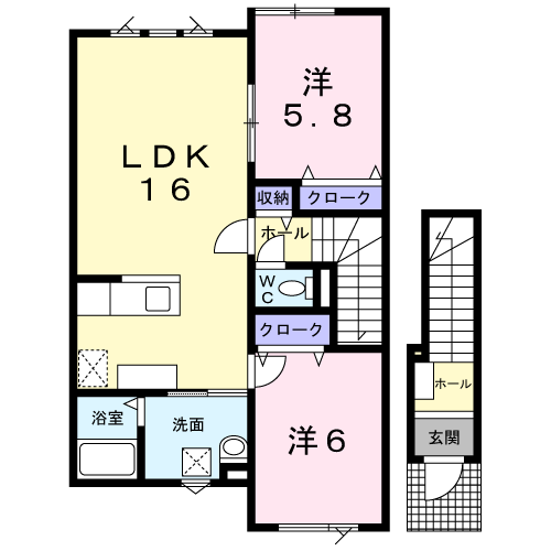 ブローテ201間取図
