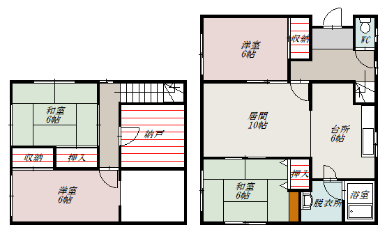 緑が丘東５－１戸建zzz間取図
