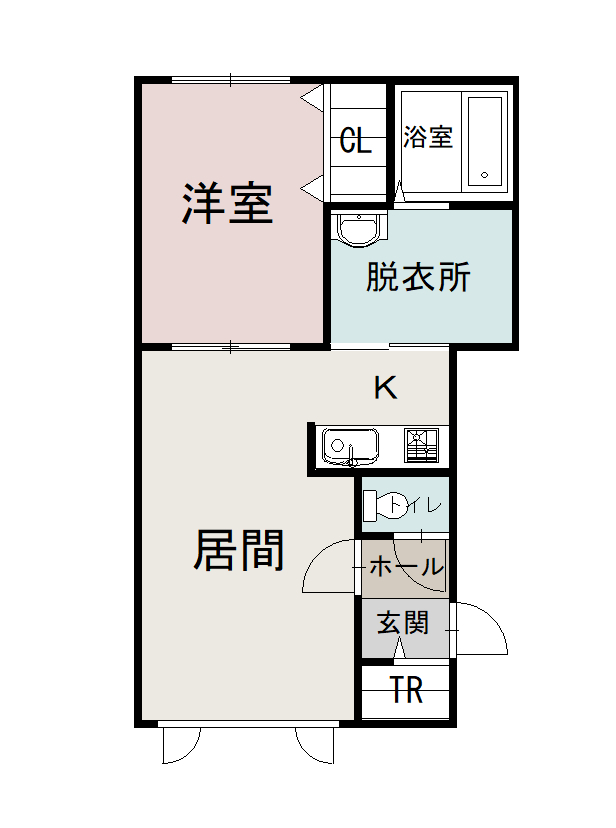 コローレ東町Ⅱ２０３間取図