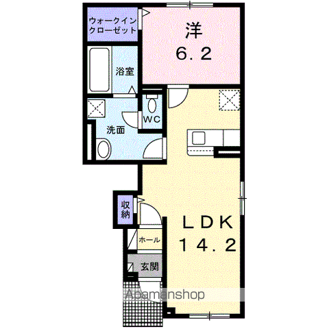 シャインハイツ　モア104間取図