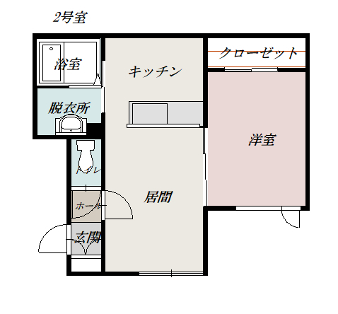 Ｐｅａｃｅ　６２２Ｂ２０２間取図