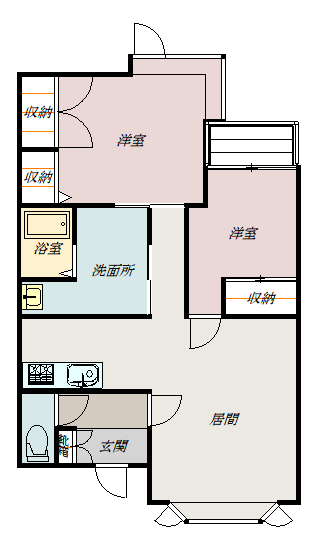 サンリーブルカムイ７間取図