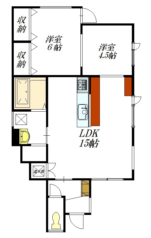 シュガーベイブ１０１間取図