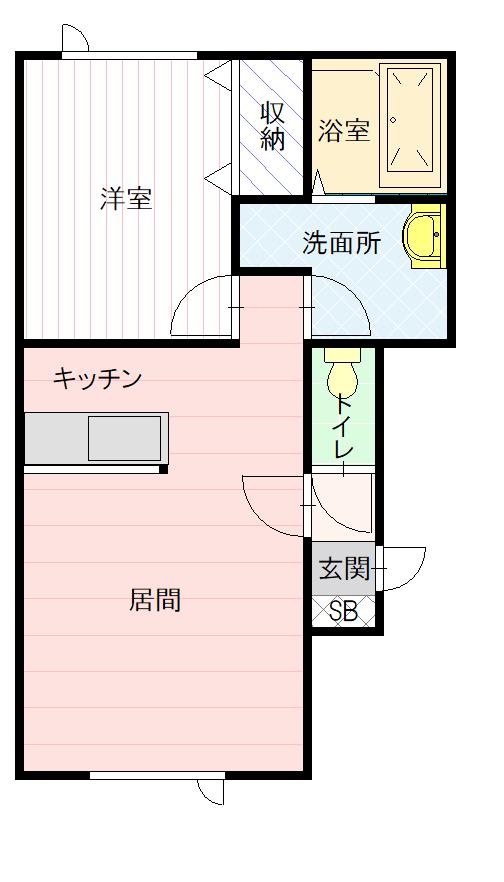 あぷりこっと２０３間取図