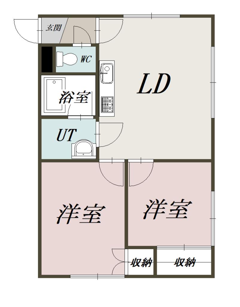 ミドリコーポ205間取図
