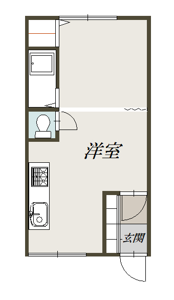 緑町ハイツ２０５間取図