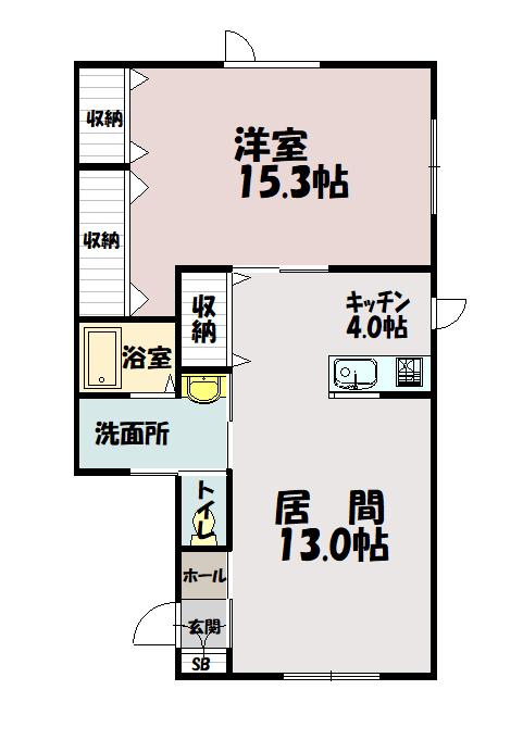 Ｇｒａｎｄ　Ｗｉｎ　Ｋ・Ｆ２０２間取図