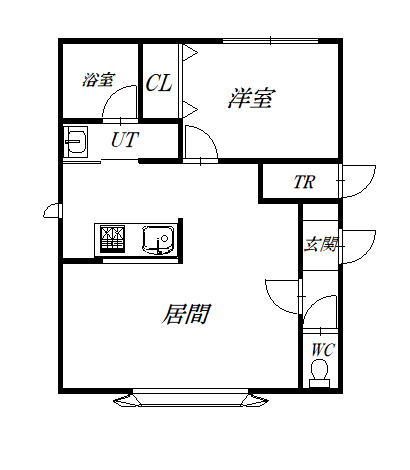 ファミリーテイズＡ２０１間取図