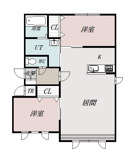 リリーヒルⅡ１０３間取図
