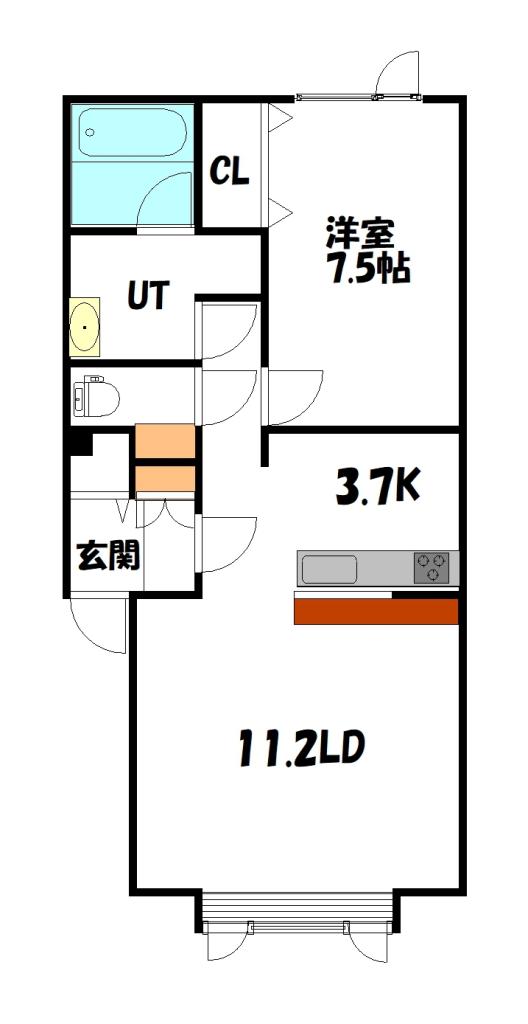 アスティオンⅢ102間取図