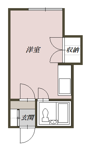 コーポみたに5間取図