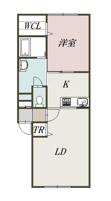 ルラーシェ大町Ｂ２０２間取図