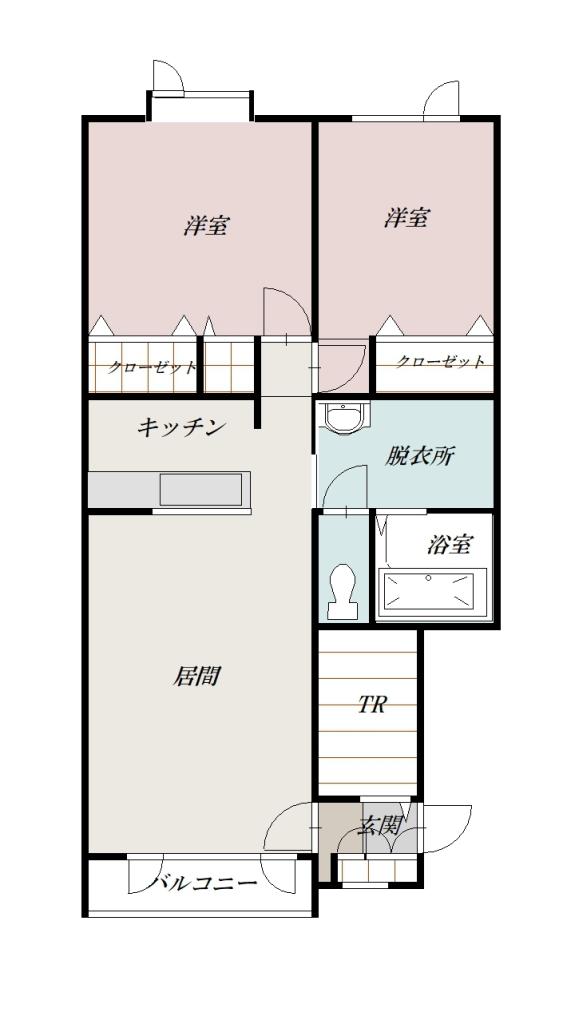 ＦｏｒｔｕｎａⅡ（フォルトゥーナ）２０１間取図