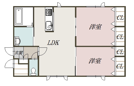 ハスコート深川２０２間取図
