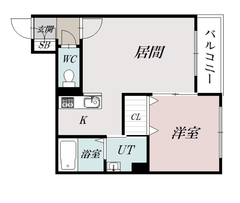 クレストパレス１条通５０６間取図