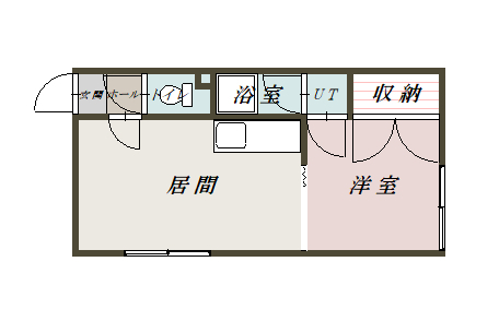 パールコーポ201間取図