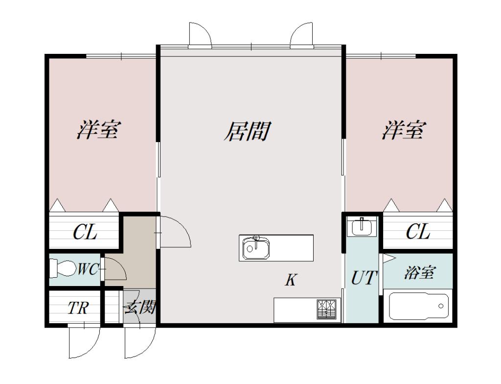 ロピュール１０２間取図