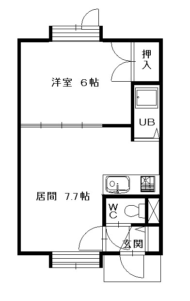 ハイツYOUトピア205間取図