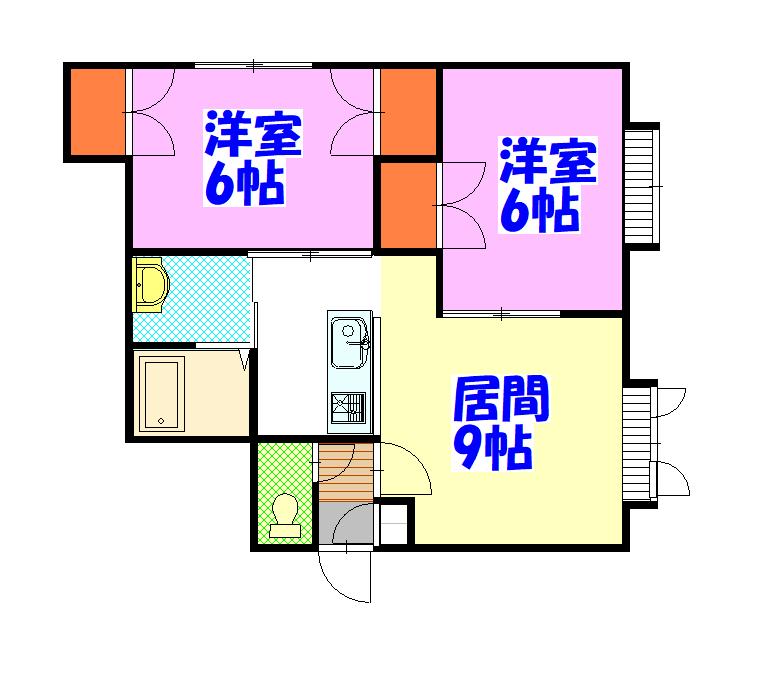 サンシャイン２０１間取図