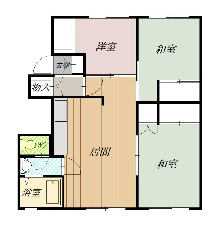 春光2.3ハイツ115間取図