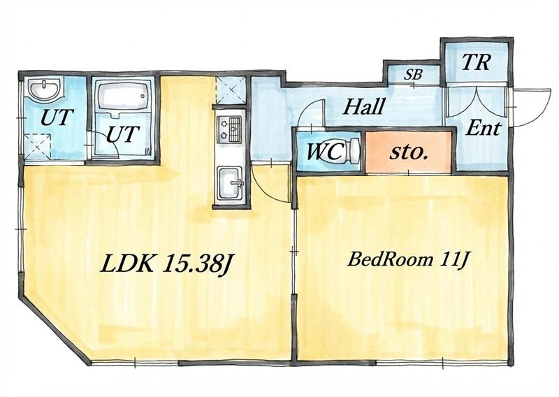 ルート２１９205間取図