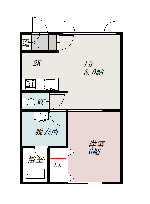 ハイムビオトーク１０３間取図