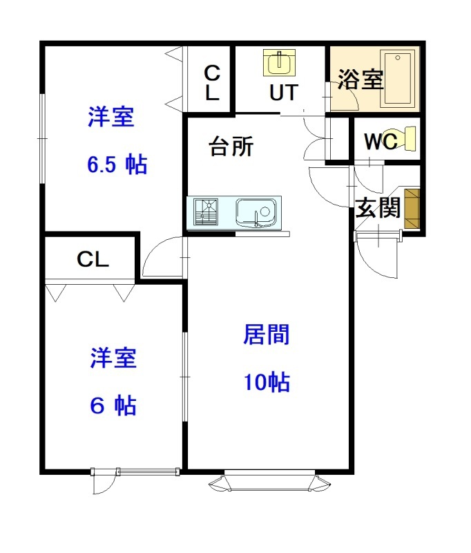 シーガル１１０・１201間取図