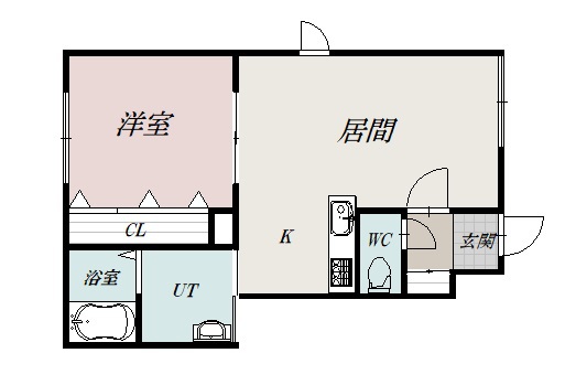 ジェラン神楽岡フェリーチェＥ間取図