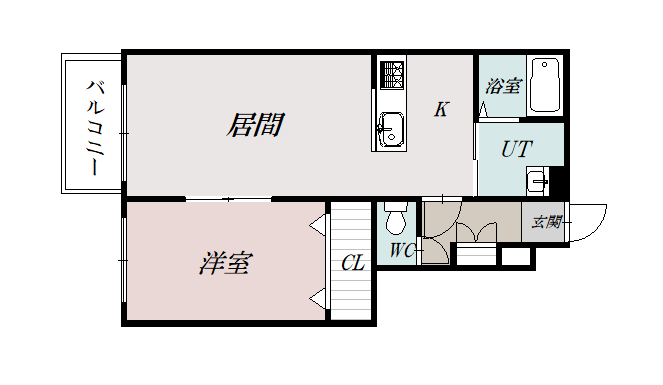ツインクル２－１２０２間取図