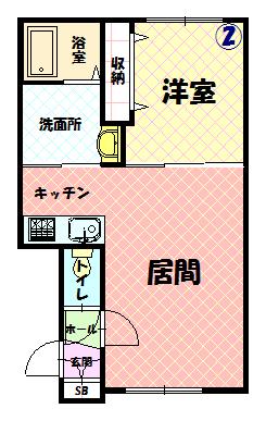 Ａｎｇｅ（アンジュ）２０２間取図