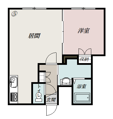 ディアコート５１１０５間取図