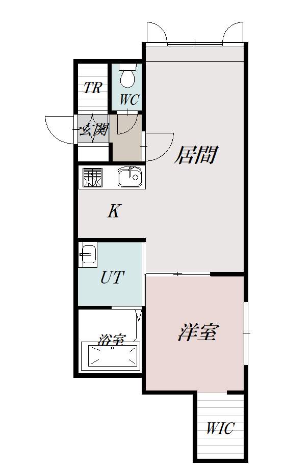 オーベル富良野２０５間取図