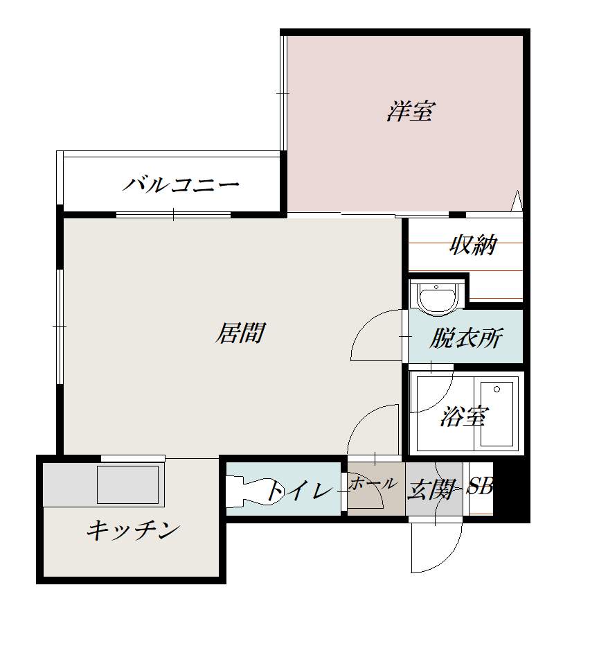 メゾンＭＴ－６Ａｖｅ３０３間取図