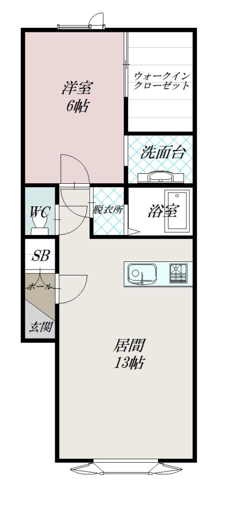 マーヴェラスＣ棟102間取図