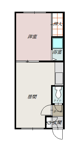グレース川端206間取図