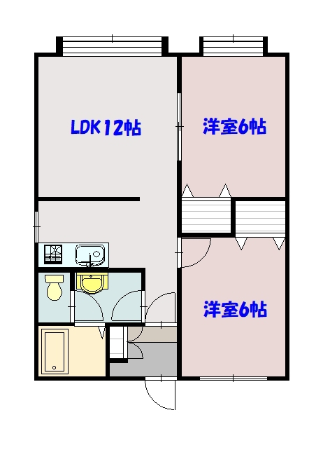 サウス６２１102間取図