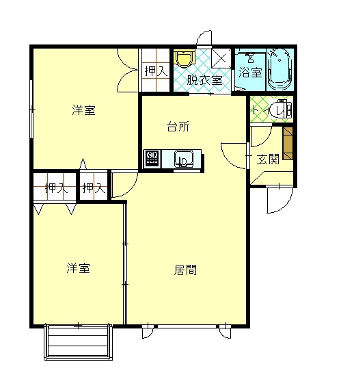 フロンテージB205間取図