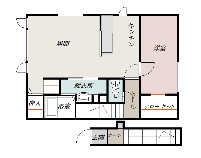 Ｌ’ａ　ｍｏｕｒ２０１間取図