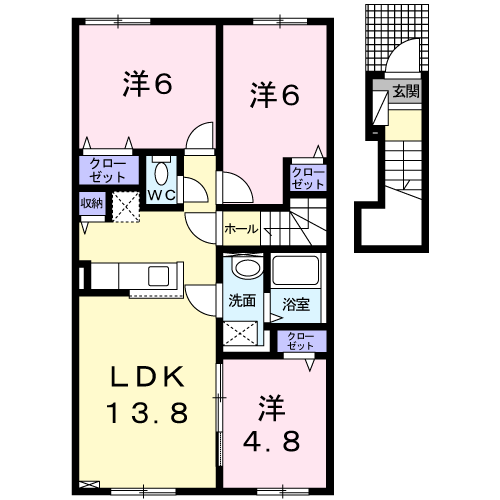 リリー203間取図