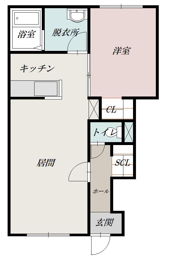 ティラトーレⅠ１０１間取図