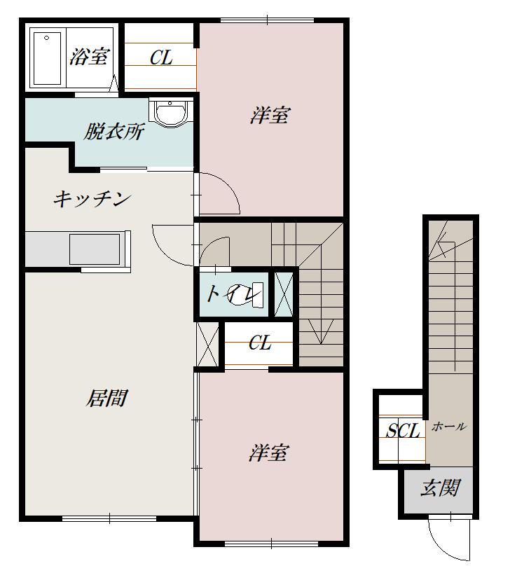 ティラトーレⅠ203間取図