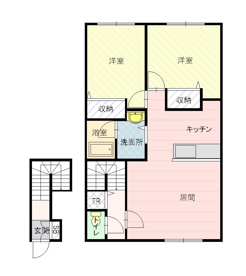 Ｍｙ　Ｒｏｏｍ２０１間取図