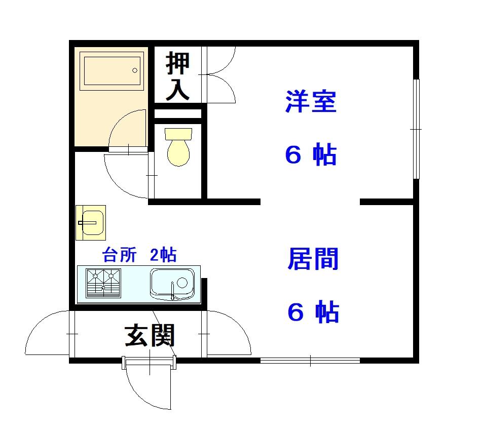 コーポAYA203間取図