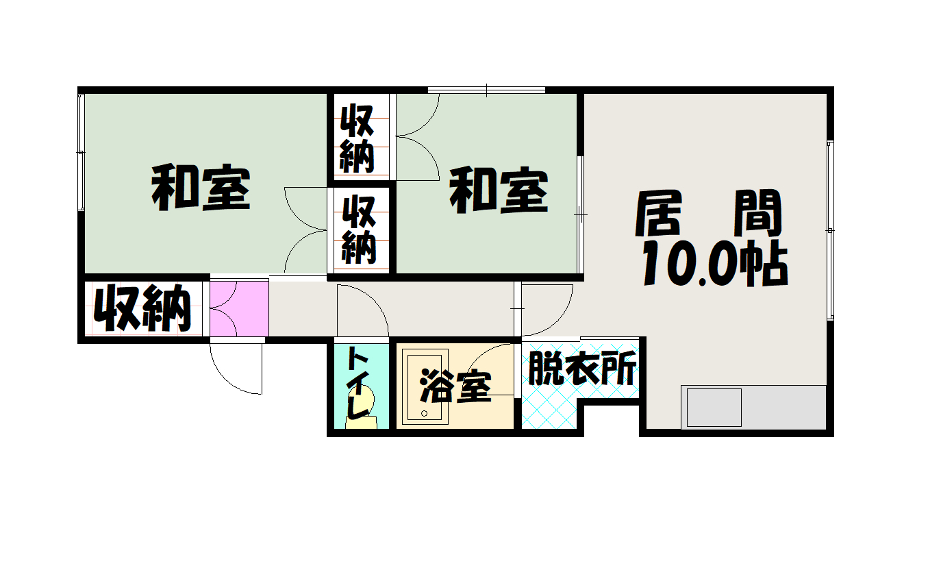 わたやマンション１２間取図