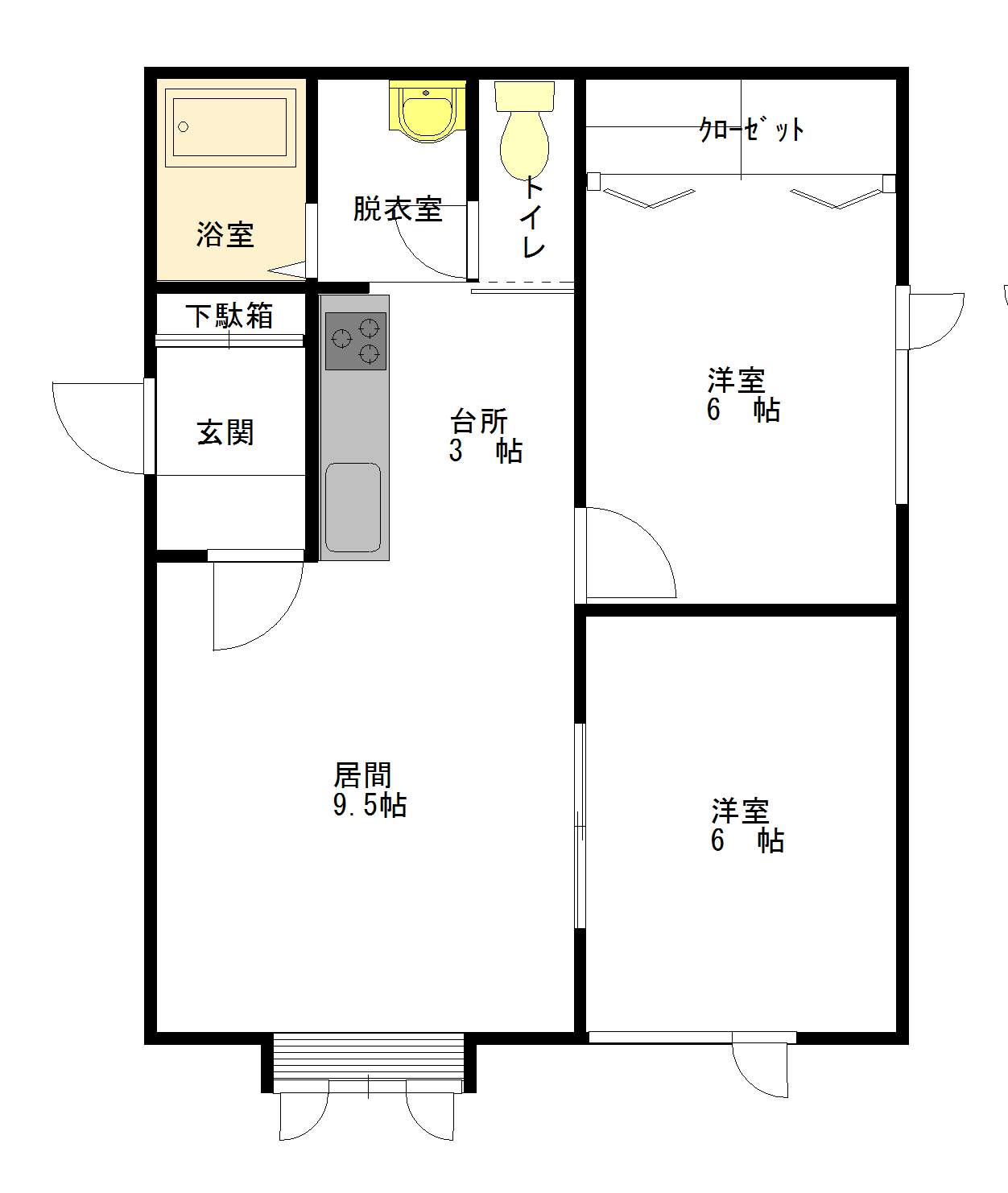 ＭＳ・ＬＩＥＢＲＥＩＺ102間取図