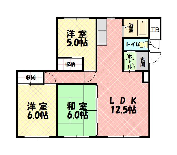 グランビュー豊岡２０３間取図