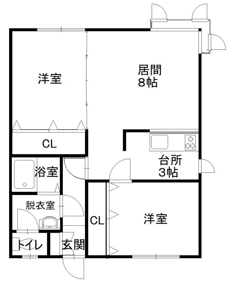 ハピネス6・4103間取図